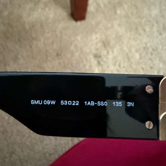 Miu Miu Black Sunglasses with Pink Velvet Case